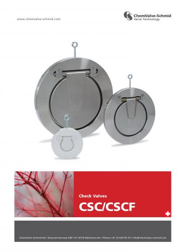 逆止閥--ChemValve     Check Valves CSC/CSCF