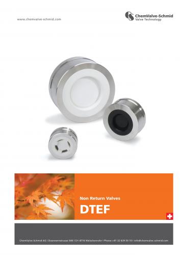 逆止閥--ChemValve     Non Return Valves DTEF