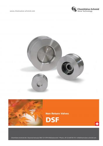 逆止閥--ChemValve    Non Return Valves DSF